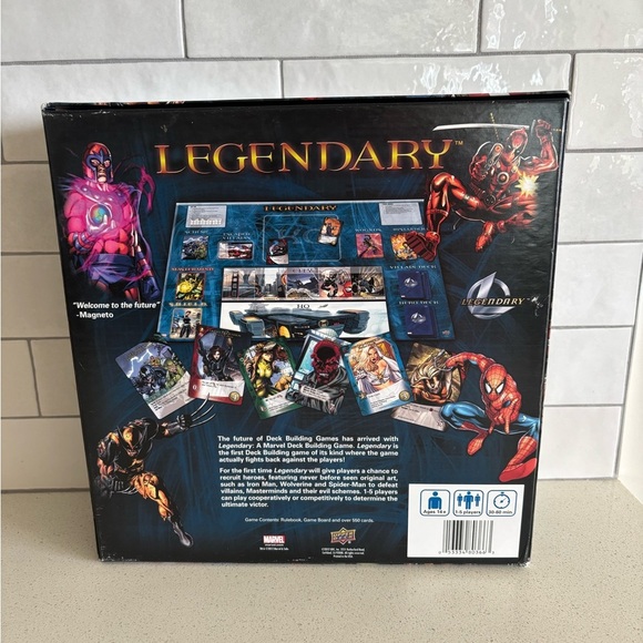 Upper Deck Legendary: A Marvel Deck Building Game Complete EUC! Super Hero - Picture 3 of 7